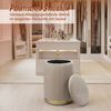 Relaxdays Hocker aus Samt mit Stauraum Bild 3