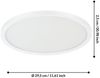 Eglo 75737 Deckenleuchte CAMPASPERO Kunststoff weiss LED 14W 2700-6500K H:2. 5cm Ø29. 5cm dimmbar Bild 2