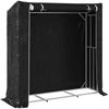 vidaXL Brennholzregal mit Regenschutz 200x60x200 cm Verzinkter Stahl 4104957 Bild 2