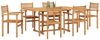 vidaXL Garten Essgruppe 7 pcs Natur Massivholz Akazie 3375775 Bild 3