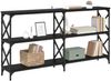 Konsolentisch, Beistelltisch, Konsole Schwarz Eichen-Optik 156 x 28 x 80,5 cm Bild 3