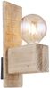 Wandleuchte, Holz natur, schwarz, H 30 cm Bild 5