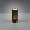 LED Tischleuchte EMIR Zylinder Stoffschirm Schwarz, Touch Dimmer Ø 8cm H. 20cm Bild 3