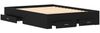vidaXL Bettrahmen Schwarz Eichen-Optik 135 x 190 cm Holzwerkstoff 3333977 Bild 4