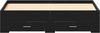 vidaXL Bettrahmen Schwarz Eichen-Optik 135 x 190 cm Holzwerkstoff 3333977 Bild 5