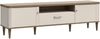 Forte LACETTI TV-Schrank 180, modernes Lowboard, Scandi Lamellen Design, 2-türig, 1 Schublade, Holzwerkstoff, Kaschmir|Beige|Valencia Eiche Holzdekor, 179,8 cm breit x 53,3 cm hoch x 41,2 cm tief Bild 3