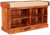 Schuhregal Rami 105x60x40 aus indischem Sheesham-Massivholz Bild 3