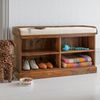 Schuhregal Rami 105x60x40 aus indischem Sheesham-Massivholz Bild 5