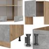 Eckküche R-Line Beton/Goldkraft Eiche 247 x 60 cm , AP Marmor Vicco Bild 5