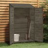 vidaXL Geräteschuppen Anthrazit 102x52x174,5 cm Massivholz Tanne 152192 Bild 3