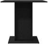 vidaXL Esstisch Schwarz Eichen-Optik 80x80x75 cm Holzwerkstoff 862408 Bild 5