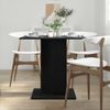 vidaXL Esstisch Schwarz Eichen-Optik 80x80x75 cm Holzwerkstoff 862408 Bild 3