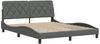 vidaXL Bettgestell ohne Matratze Dunkelgrau 160x200 cm Stoff 3310609 Bild 4