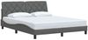 vidaXL Bettgestell ohne Matratze Dunkelgrau 160x200 cm Stoff 3310609 Bild 3