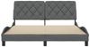 vidaXL Bettgestell ohne Matratze Dunkelgrau 160x200 cm Stoff 3310609 Bild 5
