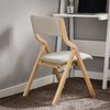 SoBuy FST40-HGX2 2 Klappstühle, Massivholz, Lackiert, Hellgrau, 48 x 80 x 42 cm Bild 2