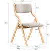 SoBuy FST40-HGX2 2 Klappstühle, Massivholz, Lackiert, Hellgrau, 48 x 80 x 42 cm Bild 3
