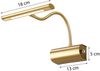 Stilvolle 4 Watt LED Wandleuchte in Messing matt Bild 4