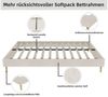 BlingBin Polsterbett Jugendbett (1-tlg, Samt), 160 x 200 cm, ohne Matratze und Kopfteil Bild 4