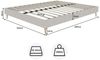 BlingBin Polsterbett Jugendbett (1-tlg, Samt), 160 x 200 cm, ohne Matratze und Kopfteil Bild 3