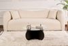 Stylish Coffee Table, 75 x 35 x 75 cm | 100% Tempered Glass & Melamine Coated Particle Board | Black & Fume Finish | Modern Design for Living Room & Office Bild 3