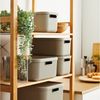 ROTHO Stapelbox Albula Light Set 5tlg. 4x 12l und 55l Aufbewahrungsboxen mit Deckel (5-teilig, Boxen-Set), Kisten stapelbar und mit Grifföffnungen Bild 3