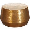 Couchtisch 60x36x60cm Aluminium Gold Orientalisch Rund Hammerschlag Modern Bild 2