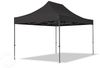 3x4,5 m Faltpavillon, PREMIUM Stahl 40mm, feuersicher, Seitenteile ohne Fenster, schwarz Bild 2