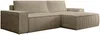 Vente-unique - AMELIA Sofa SamtStoff Schokoladenbraun - B 167 cm x H 85 cm x L 267 cm Bild 3