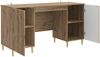 vidaXL Schreibtisch Artisan-Eiche Holzwerkstoff 142,5 x 50 x 75 cm 3414620 Bild 3