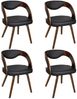 vidaXL Esszimmerstühle 4 Stk. Braun Bugholz und Kunstleder [270039] Bild 2