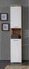 Trendteam 'Amanda' Hochschrank, Holz, Asteiche/Weiß Hochglanz, 190 x 31 x 37 cm Bild 5