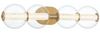 Elstead Lighting LED Wandleuchte Atomo 4-flammig Gold gebürstet 3000K Bild 3