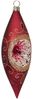 Reflex Olive 15cm, Marsala Eis, Spitzenbordüre - Schatzhauser Weihnachtsschmuck Bild 1
