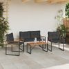 vidaXL Gartenmöbel Set mit Kissen 4 pcs Blassgrau 42026927 Bild 4