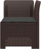 vidaXL 1-Sitzer Garten-Sofa mit Kissen Rattan-Look PP Braun 8011821 Bild 3