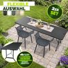 tillvex® Gartenstuhl 2er Set Wetterfest mit Armlehne | Outdoor Stühle bis 120kg belastbar | Gartenstühle UV-beständig | Terrassenstuhl Gartenmöbel Terrasse Balkon Outdoor Garten Bild 3