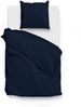 Zo! Home Mako-Satin Bettwäsche 200x200 cm Satinado uni Navy Blue dunkelblau Bild 3