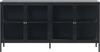 Vitrine >CARMEL< (B/H/T: 170x85x40 cm) in Metall Schwarz Lackiert Bild 3