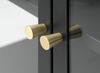 Vitrine >CARMEL< (B/H/T: 170x85x40 cm) in Metall Schwarz Lackiert Bild 4