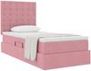 vidaXL Aufbewahrungsbett mit Matratze Rosa 90 x 200 cm Samt 3372128 Bild 3