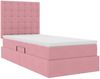vidaXL Aufbewahrungsbett mit Matratze Rosa 90 x 200 cm Samt 3372128 Bild 5