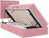 vidaXL Aufbewahrungsbett mit Matratze Rosa 90 x 200 cm Samt 3372128 Bild 2