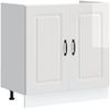 vidaXL Spülenunterschrank Kalmar Hochglanz-Weiß 80x46x81,5 cm 853449 Bild 2