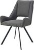 Home affaire Esszimmerstuhl BRANDON, 2er Set, mit Metallgestell in matt schwarz (Set, 2 St), in verschiedenen Farben, Belsatbarkeit pro Stuhl 120 kg, 360° drehbar Bild 4