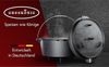 Dutch Oven 12 l mit Füßen – eingebrannt & sofort einsatzbereit, inkl. 2in1 Deckelheber, Reinigungsbürste, Rezeptbuch & Pflegeanleitung Bild 4