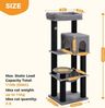 Purpurra Kratzbaum Extradick 8 cm Stamm, robuster Katzenturm, 147 cm, 55L x 45B x 147H cm Bild 2