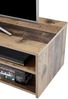 Lowboard >Gemma< 1 Klappe, 2 Fächer, Old Style dunkel, anthrazit - 120x32x38cm (BxHxT) Bild 3