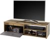 Lowboard >Gemma< 1 Klappe, 2 Fächer, Old Style dunkel, anthrazit - 120x32x38cm (BxHxT) Bild 2