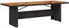 vidaXL Gartentisch mit Holzplatte Schwarz 240x90x75 cm Poly Rattan 365595 Bild 2